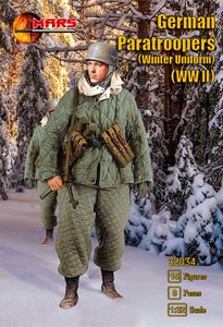 WW.II ドイツ軍 降下猟兵冬季 装備 (15体/8ポーズ) (プラモデル)