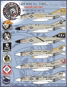 アメリカ海軍 F-4J エアウィング オールスターズ ファントムズ Part.3 デカール (デカール)