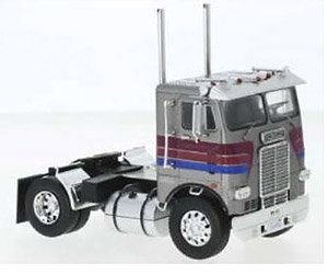 フレートライナー COE ラウンドヘッドライト 1976 シルバー (ミニカー)