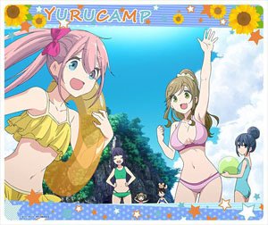 Laid-Back Camp Season 2 Mouse Pad [Swimwear] (Anime Toy)