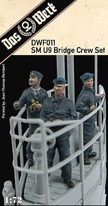 SM U9 Bridge Crew Set (3 Pieces) (Plastic model)