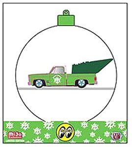 Mooneyes Ornament - 1973 Chevrolet Cheyenne 10 Satin Green (Diecast Car)