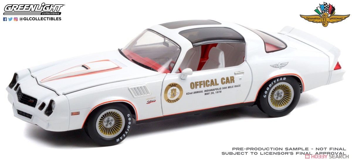 Chevrolet Camaro Z/28 62nd Indianapolis 500 Mile Sweepstakes Official Parade Car (ミニカー) 商品画像1