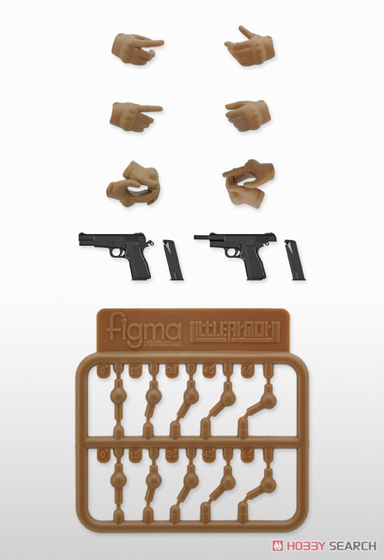 LittleArmory-OP06: figma Tactical Gloves 2 - Handgun Set (Tan) (PVC Figure) Item picture1