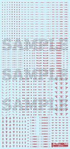 GND-03 Caution Decal Foil Red (1 Sheet) (Material)
