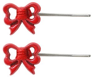 Doll Hairpin -Ribbon- (Red) (Fashion Doll)