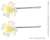 Doll Hairpin -Flower (Skeleton Flower)- (Clear White) (Fashion Doll) Item picture1