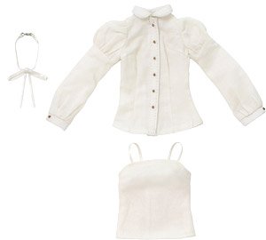 PNM Classical Blouse & Camisole Set (Beige) (Fashion Doll)