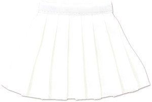 PNS Snotty Cat Pleated Skirt (White) (Fashion Doll)