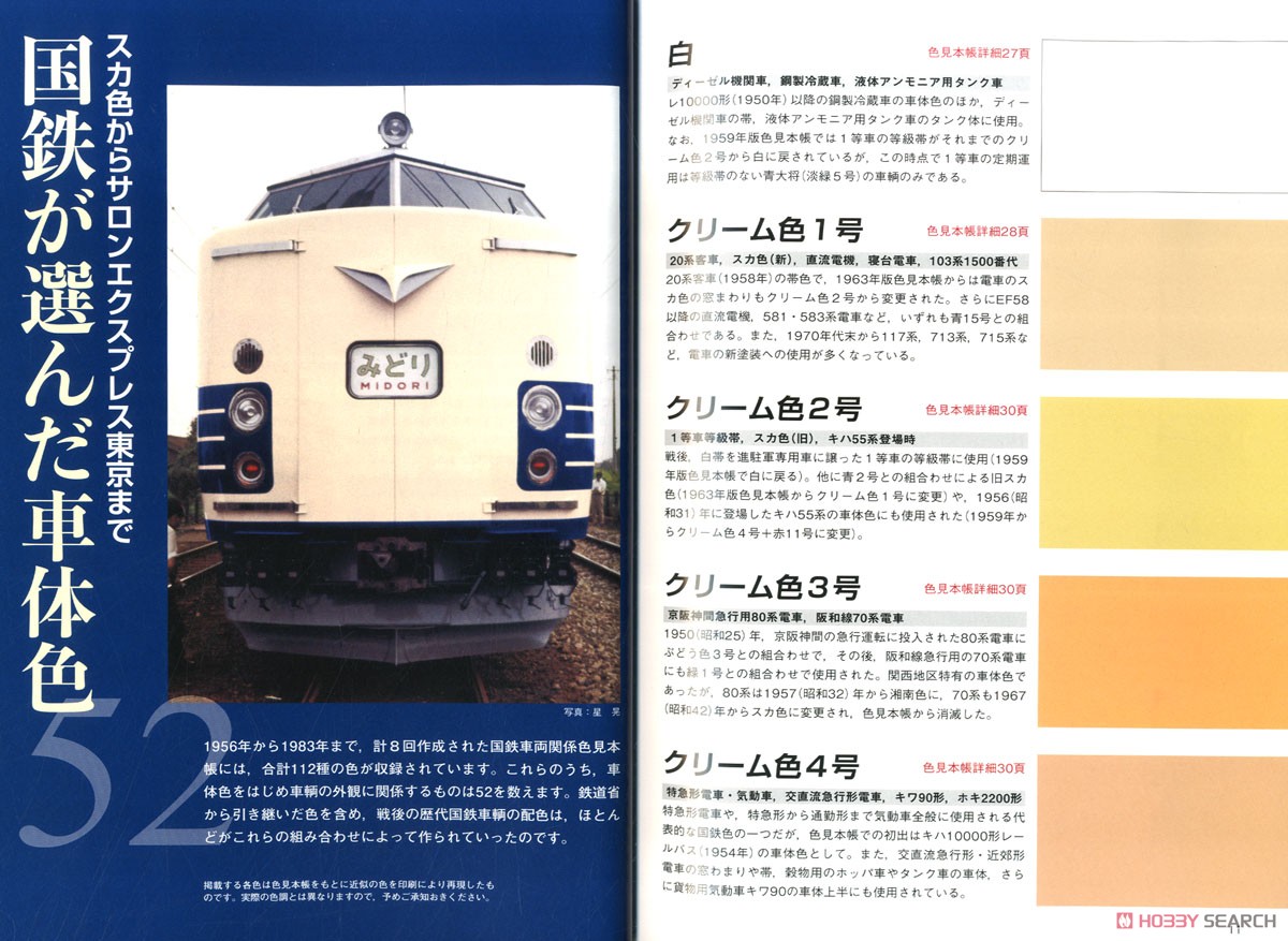 Hobby of Model Railroading 2021 Jul. Extra Number J.N.R. Color Handbook (Book) Item picture2