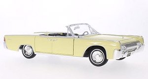 リンカーン コンチネンタル 4ドア コンバーチブル 1961 ライトイエロー (ミニカー)