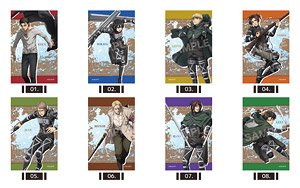 Attack on Titan Satin Sticker Vol.1 Box (Set of 8) (Anime Toy)