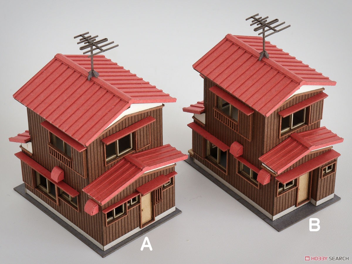 (N) 二階建住宅 B (組み立てキット) (鉄道模型) その他の画像2