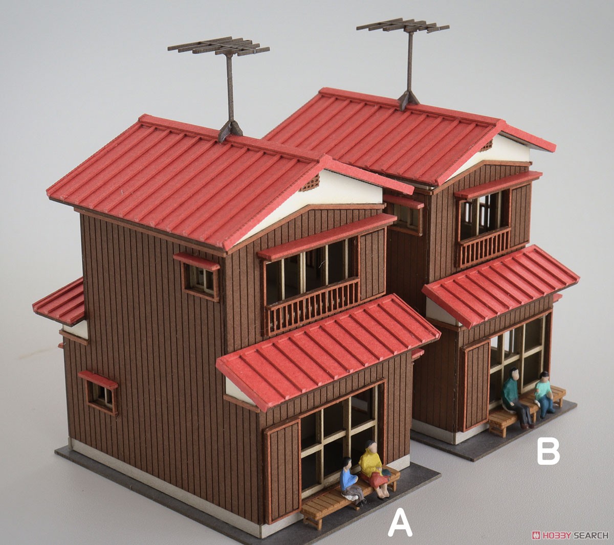 (N) 二階建住宅 B (組み立てキット) (鉄道模型) その他の画像3