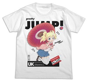 きんいろモザイク Pretty Days Jumpingアリス フルカラーTシャツ WHITE S (キャラクターグッズ)