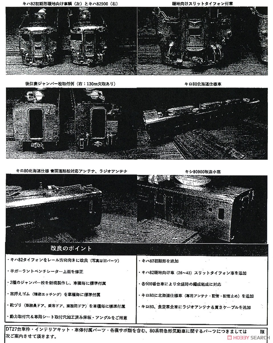 16番(HO) キシ80 901、902、903 (組み立てキット) (鉄道模型) その他の画像2