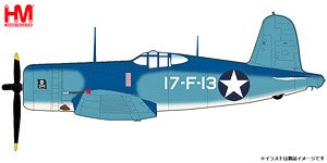 F4U-1 Corsair `Bird Cage` 17-F-13, VF-17 (aboard USS Bunker Hill), WWII (Pre-built Aircraft)