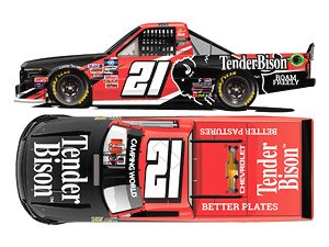 `ゼイン・スミス` #21 テンダーバイソン シボレー シルバラード NASCAR キャンピングワールド・トラックシリーズ 2021 (ミニカー)