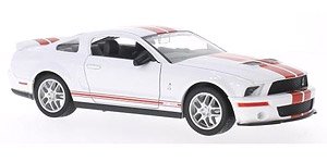 Shelby GT 500 2007 White / Red Line (Diecast Car)