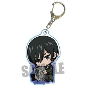 Gyugyutto Acrylic Key Ring Attack on Titan Mikasa Ackerman (Anime Toy)