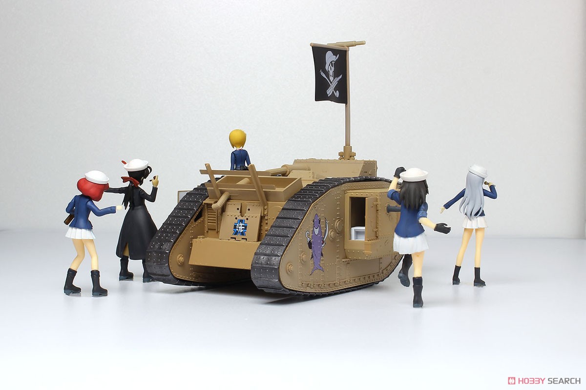 ガールズ＆パンツァー 最終章 デフォルメMk.IV戦車 塗装済完成品 サメさんチームフィギュアキット付き (完成品AFV) 商品画像5