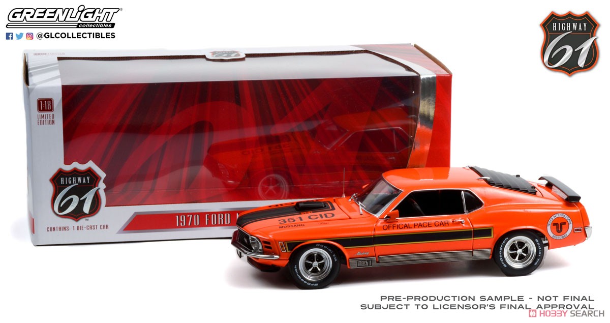 Highway 61 - 1970 Ford Mustang Mach 1 - Texas International Speedway Official Pace Car (ミニカー) 商品画像2