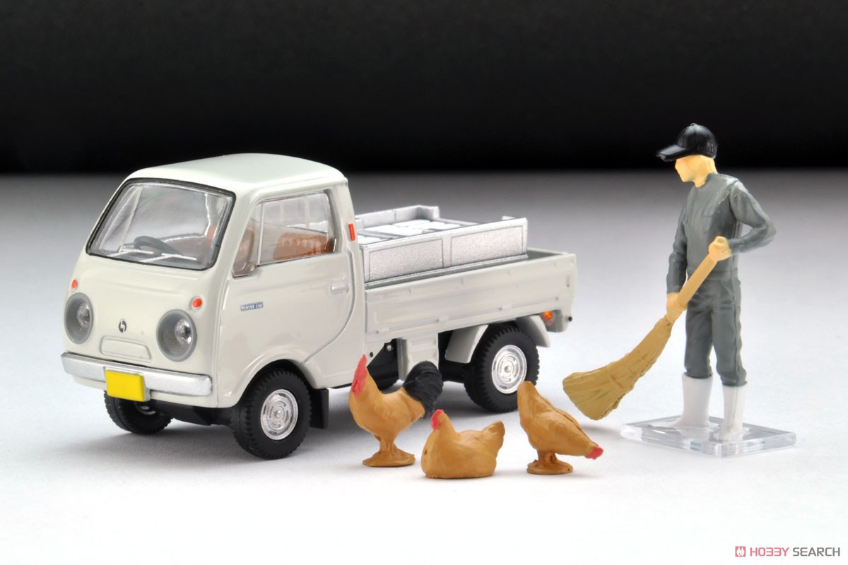 TLV-198b Mazda Porter Cab Drop Side Gate Body (White) w/Figure (Diecast Car) Item picture1