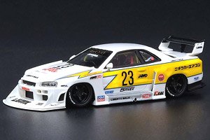 Skyline Super Silhouette LB-ER34 Throwback (Diecast Car)