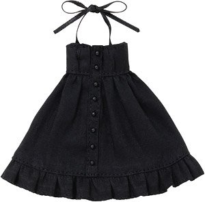 Halter Neck Summer Dress (Black) (Fashion Doll)