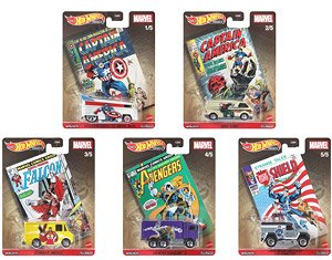 Hot Wheels Pop culture Assortment Marvel (set of 12) (Toy)