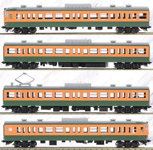 国鉄 113-0系 近郊電車 (冷改車・湘南色・関西仕様) 増結セットA (増結・4両セット) (鉄道模型)