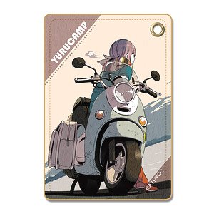 [Yurucamp] Leather Pass Case Ver.3 Design 05 (Rin Shima/C) (Anime Toy)