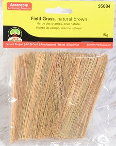 95084 Field Grass Natural Brown N/HO/O Scale (9cm) (15g) (Model Train)