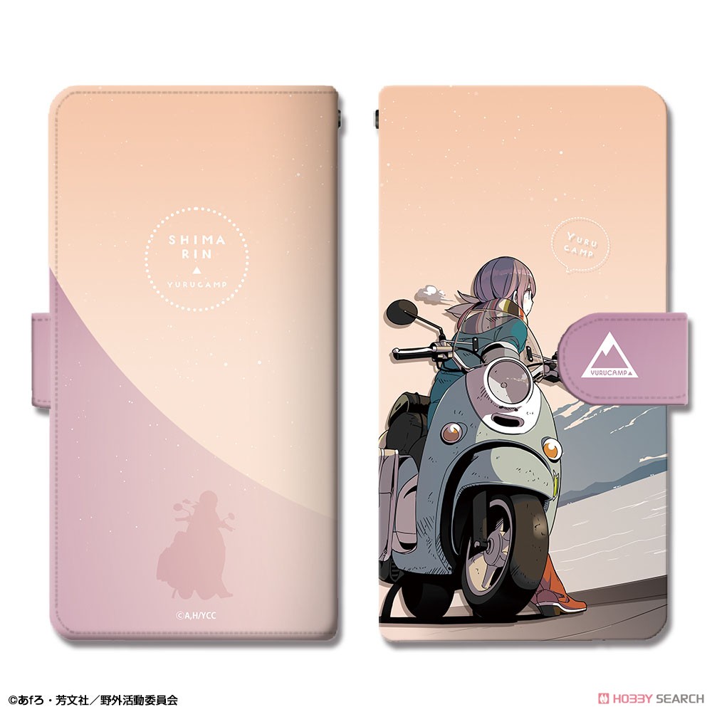 [Yurucamp] Book Style Smartphone Case Ver.3 M Size Design 02 (Rin Shima) (Anime Toy) Item picture1