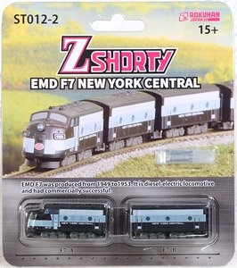 (Z) Z SHORTY EMD F7 New York Central (2-Car Set) (Model Train)