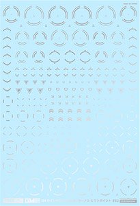 FREE Scale GM Line Decal No.10 `Circle & One Point #2` [Silver] (Material)