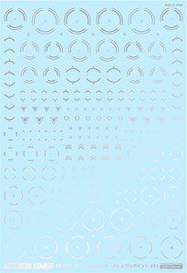FREE Scale GM Line Decal No.10 `Circle & One Point #2` [Silver] (Material)