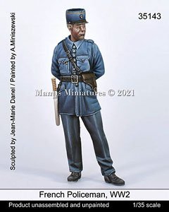 French Policeman, WW2 (Plastic model)