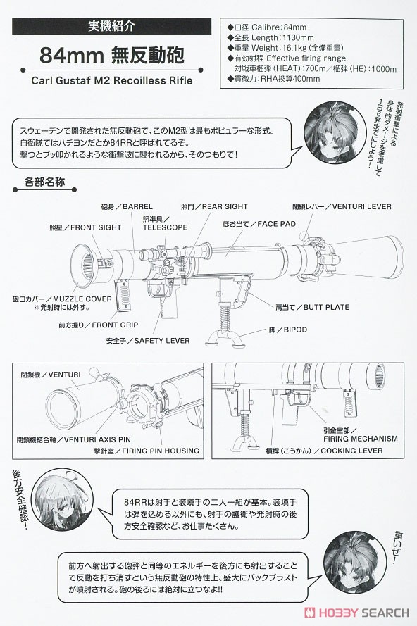 1/12 Little Armory (LA073) 84mm無反動砲M2タイプ (プラモデル) 解説1
