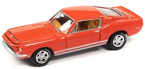 1968 シェルビー GT500KR カリプソコーラル/ホワイト (ミニカー)