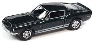 1968 シェルビー GT500KR ハイランドグリーン/ホワイト (ミニカー)