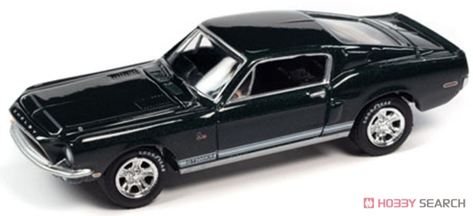 1968 シェルビー GT500KR ハイランドグリーン/ホワイト (ミニカー) 商品画像1