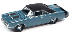 1970 Dodge Dart Swinger Blue/Black (Diecast Car)