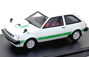 MITSUBISHI MIRAGE II 1400 TURBO (1982) ポーラホワイト (ミニカー)