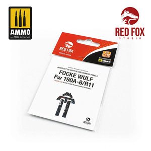 Fw190A-8/R11 Quick Set 3D Instrument Panel (for Revell) (Plastic model)