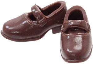 Soft Vinyl Strappy Shoes (Brown) (Fashion Doll)