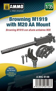 M1919 ブローニング機関銃 w/M20対空マウント (プラモデル)
