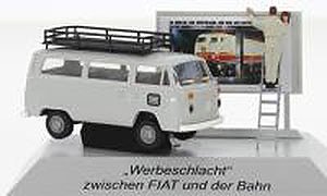 (HO) VW T2 ステーションワゴン DB 1973 看板&フィギュア (鉄道模型)