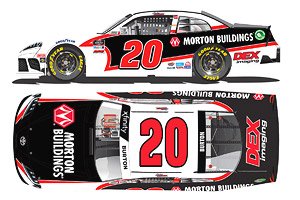 `ハリソン・バートン` #20 モートン・ビルディングス TOYOTA スープラ NASCAR Xfinityシリーズ 2021 【フードオープン】 (ミニカー)