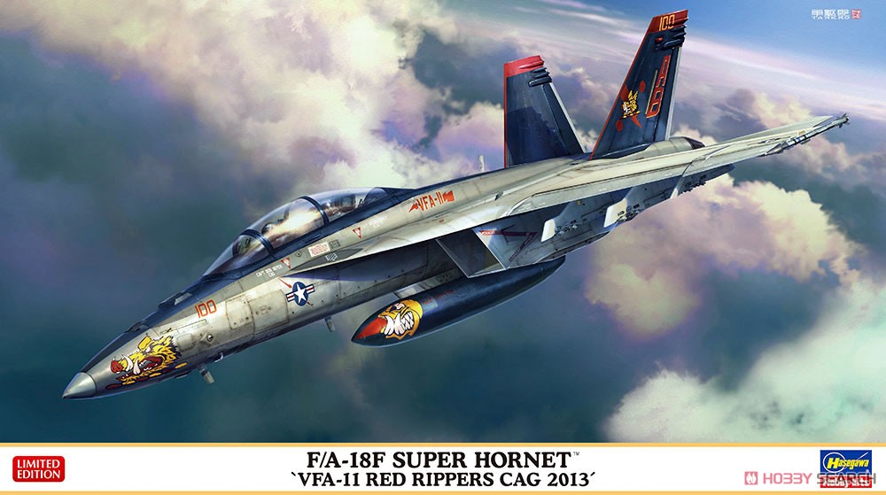 F/A-18F スーパーホーネット `VFA-11 レッドリッパーズCAG 2013` (プラモデル) パッケージ1